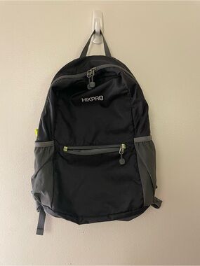 Black & Gray Lightweight Packable Backpack